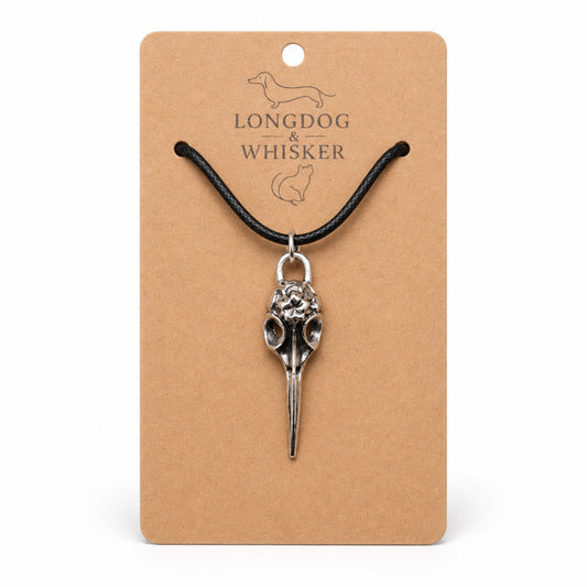 Bird Skull Design 2 Necklace by Longdog & Whisker