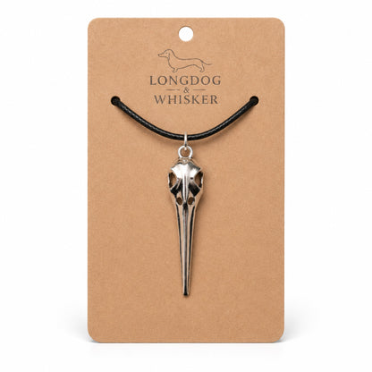 Classic Bird Skull Necklace by Longdog & Whisker