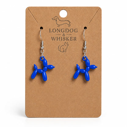 Blue Balloon Dog Earrings on Longdog & Whisker product card