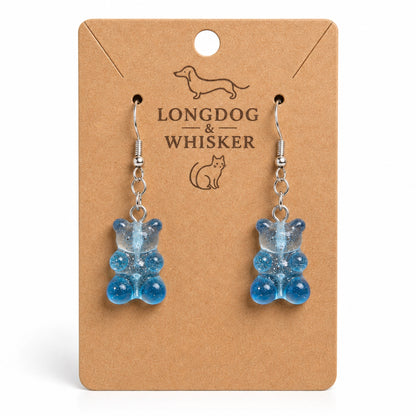 Gummy Bear Earrings - Blue by Longdog & Whisker