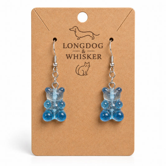 Gummy Bear Earrings - Blue by Longdog & Whisker