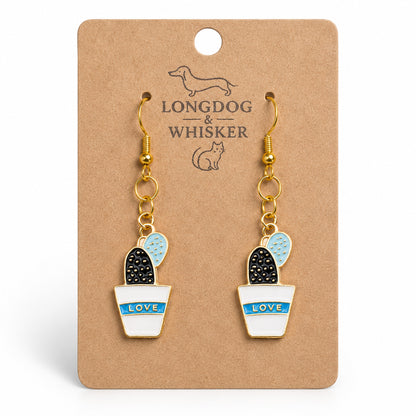 Cacti Love Earrings by Longdog & Whisker