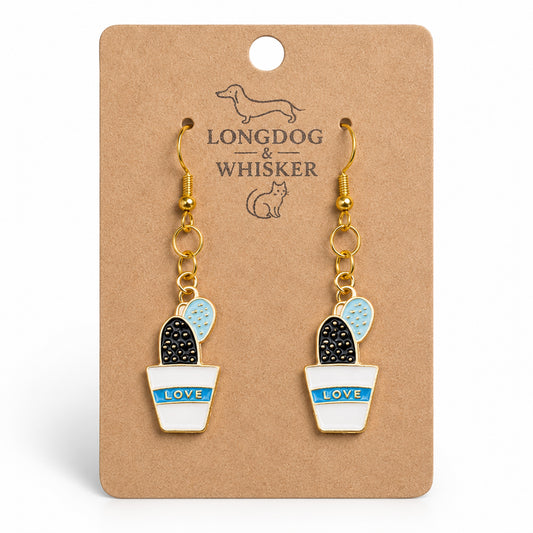Cacti Love Earrings by Longdog & Whisker