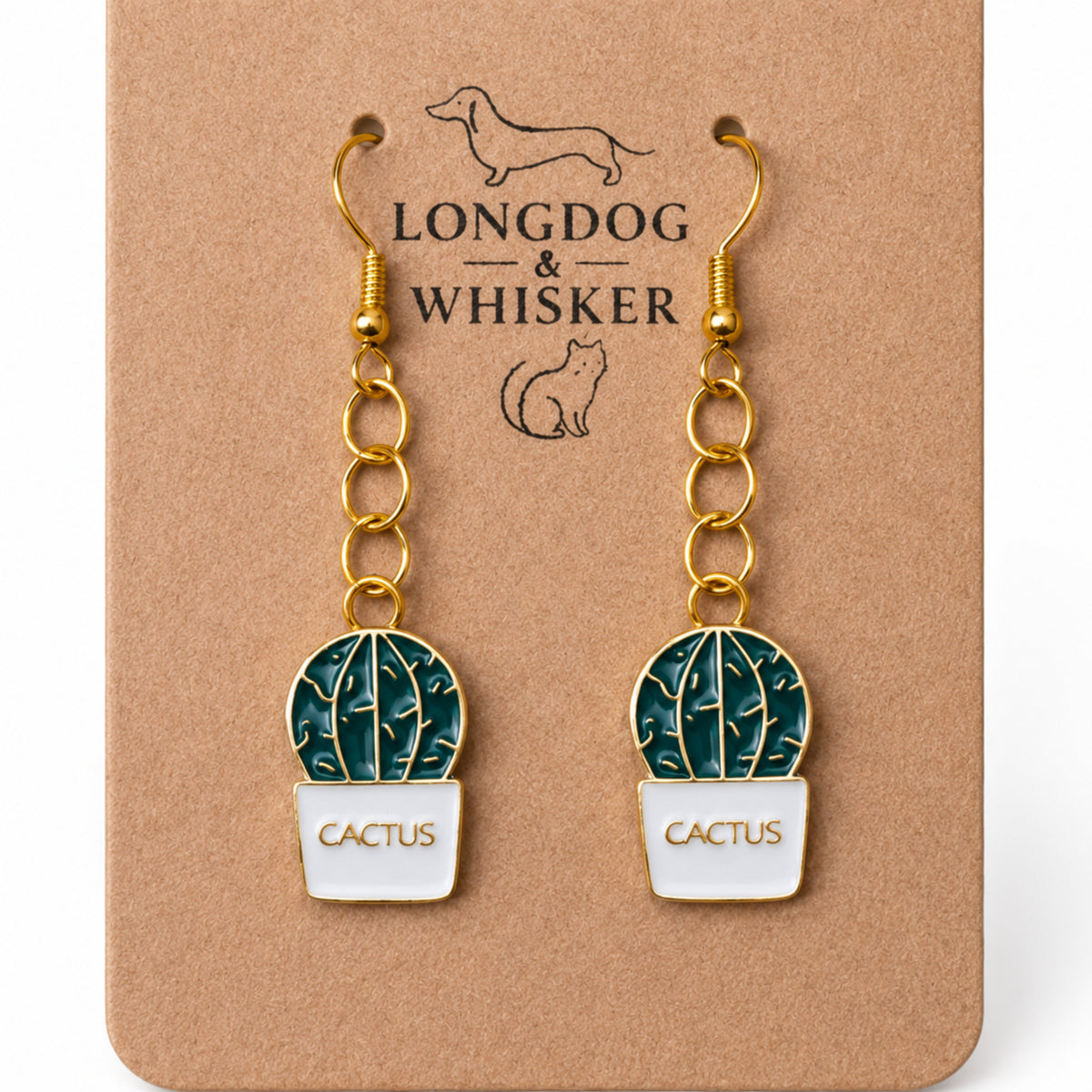 Close-up detail of Cacti 'Cactus' Earrings