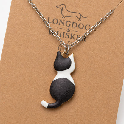 Close-up detail of Cat Patches Necklace