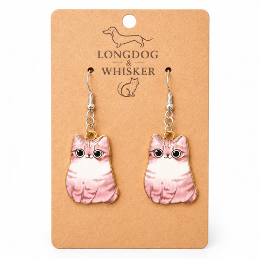 Chonky Cat Earrings - Tabby by Longdog & Whisker