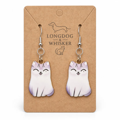 Chonky Cat Earrings - Tonki by Longdog & Whisker