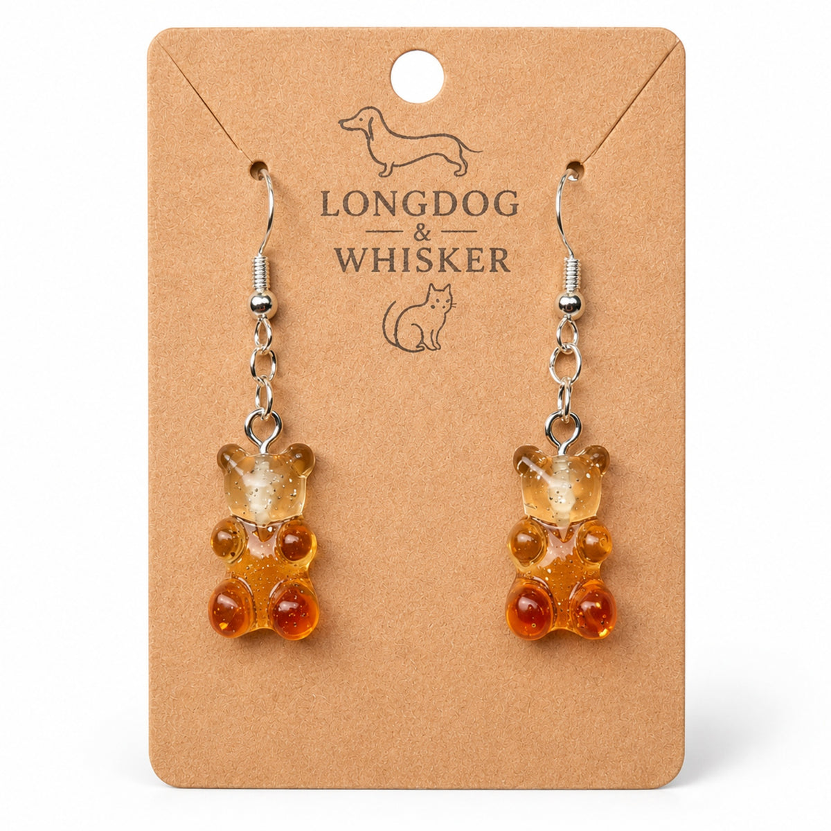 Gummy Bear Earrings - Cola bottle by Longdog & Whisker