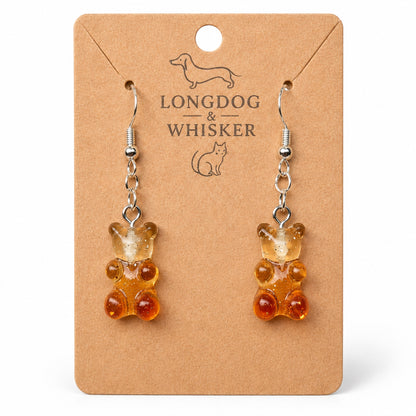 Gummy Bear Earrings - Cola bottle by Longdog & Whisker