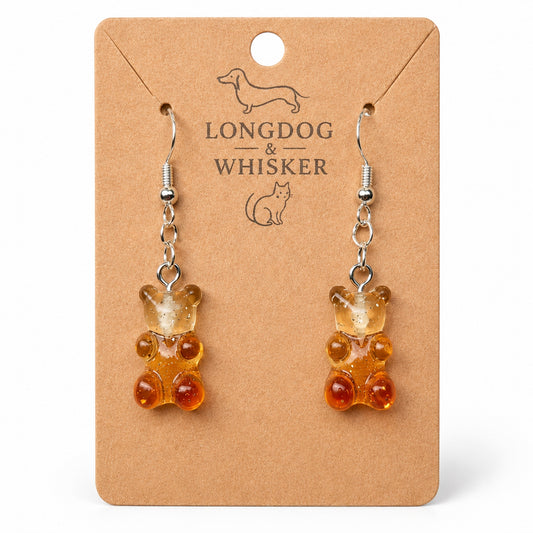 Gummy Bear Earrings - Cola bottle by Longdog & Whisker