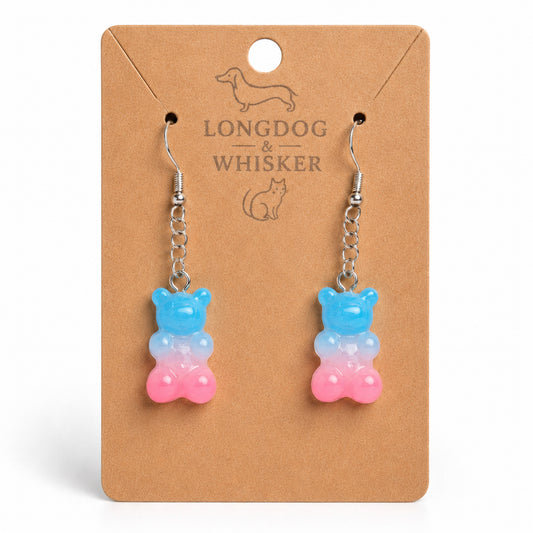 Gummy Bear Earrings - Cotton Candy by Longdog & Whisker