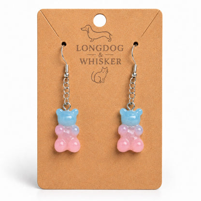 Gummy Bear Earrings - Cotton Candy by Longdog & Whisker