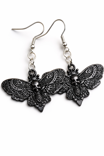 Black Butterfly Earrings