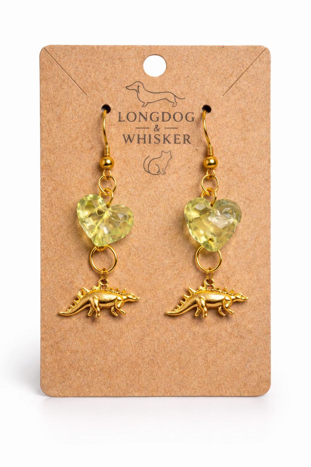 Spiky Steggy Earrings - Gold Hook