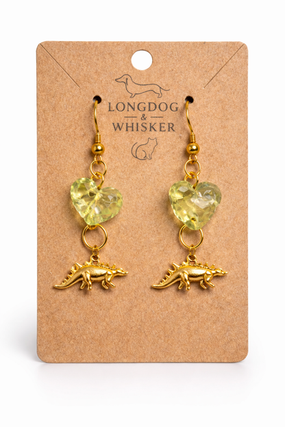 Spiky Steggy Earrings - Gold Hook