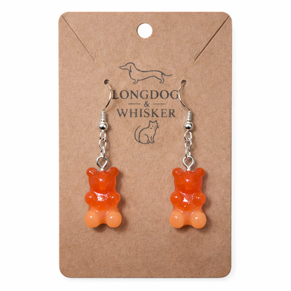 Gummy Bear Earrings - Orange