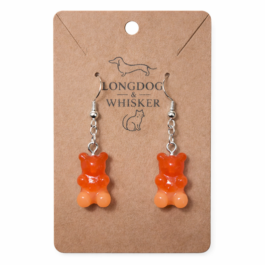 Gummy Bear Earrings - Orange
