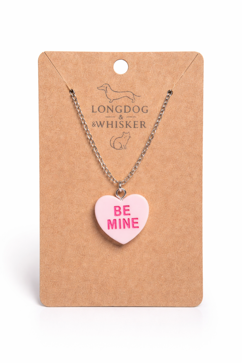 Be Mine Necklace - Light Pink