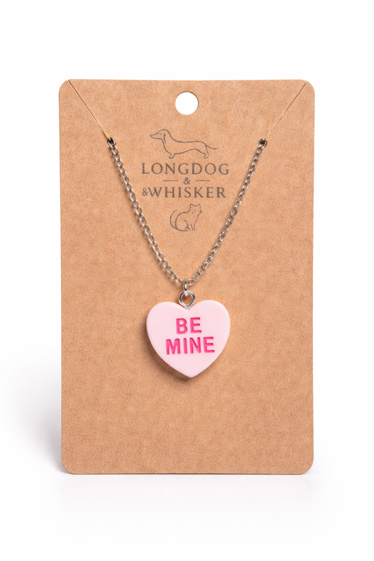 Be Mine Necklace - Light Pink
