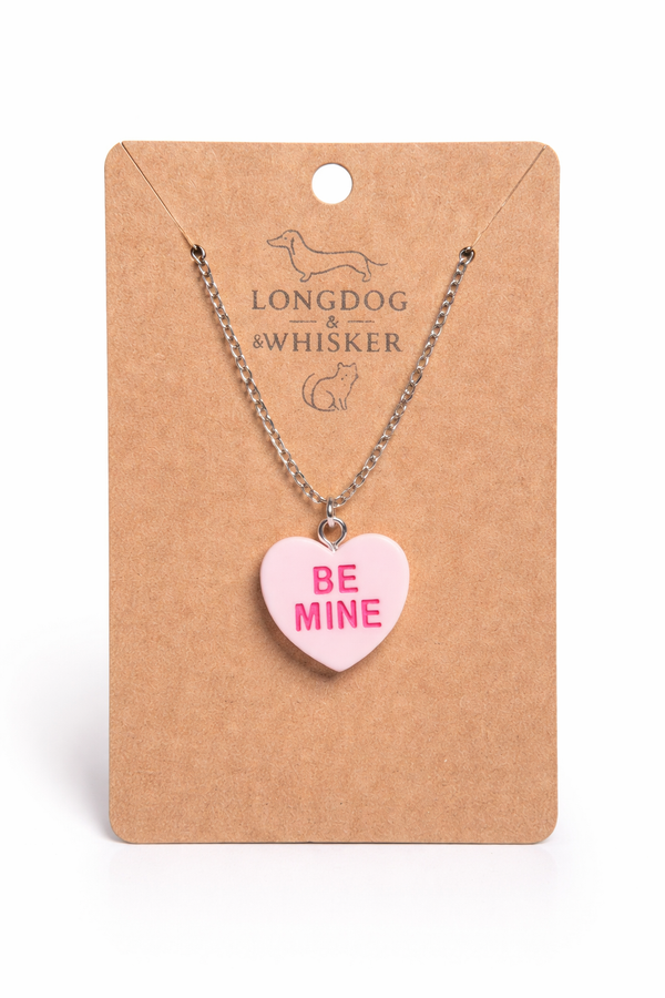 Be Mine Necklace - Light Pink