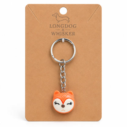 Fox Face Keyring & Bag Charm