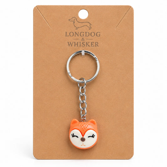 Fox Face Keyring & Bag Charm