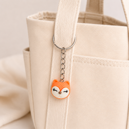 Fox Face Keyring & Bag Charm