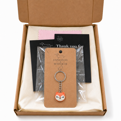 Fox Face Keyring & Bag Charm