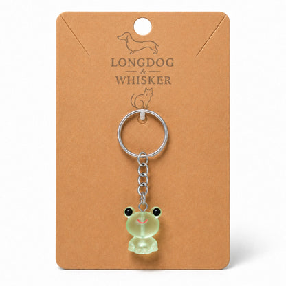 Frosted Frog in Green Keyring & Bag Charm on Longdog & Whisker product card
