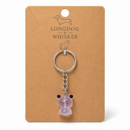 Frosted Frog in Lilac Keyring & Bag Charm on Longdog & Whisker product card