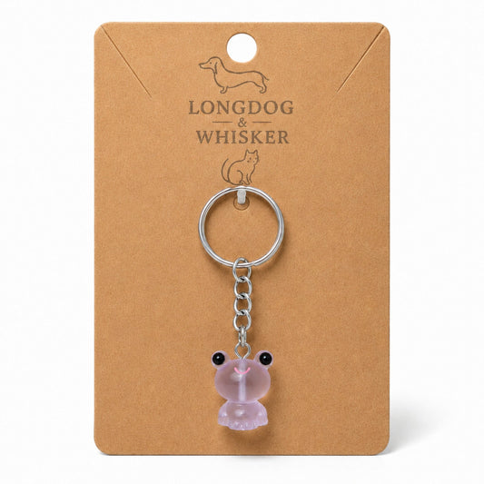Frosted Frog in Lilac Keyring & Bag Charm on Longdog & Whisker product card