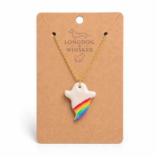 Pride Ghost Necklace Gold Chain