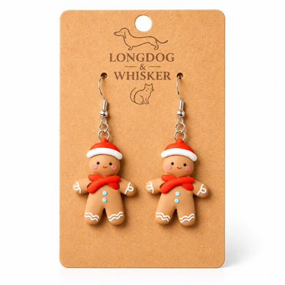 Gingerbread Earrings by Longdog & Whisker