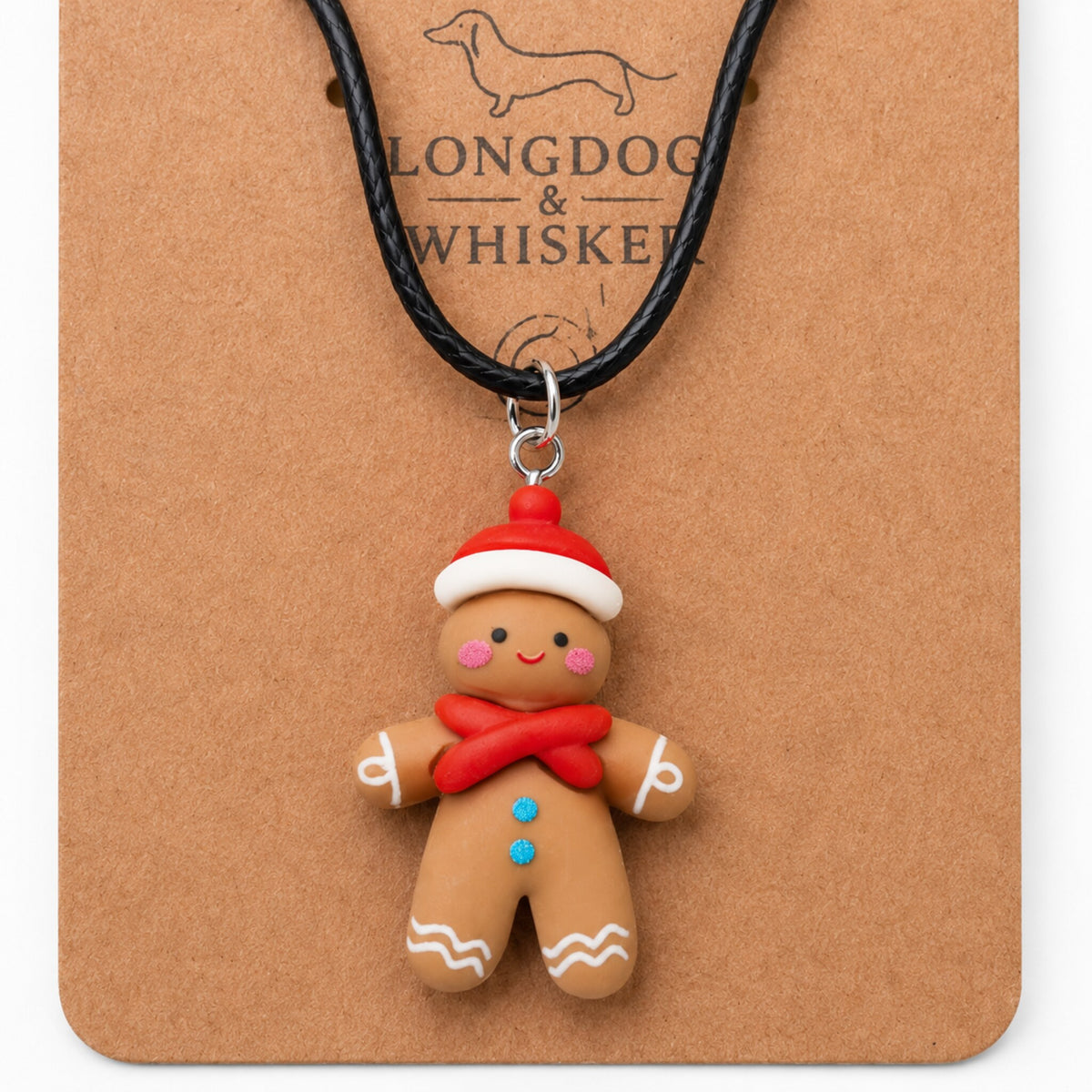 Close-up detail of Gingerbread Necklace