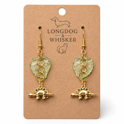 Small Steggy Earrings - Gold Hook by Longdog & Whisker
