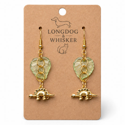 Small Steggy Earrings - Gold Hook by Longdog & Whisker