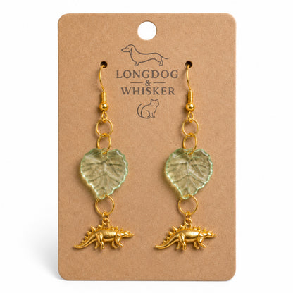 Spiky Steggy Earrings - Gold Hook by Longdog & Whisker