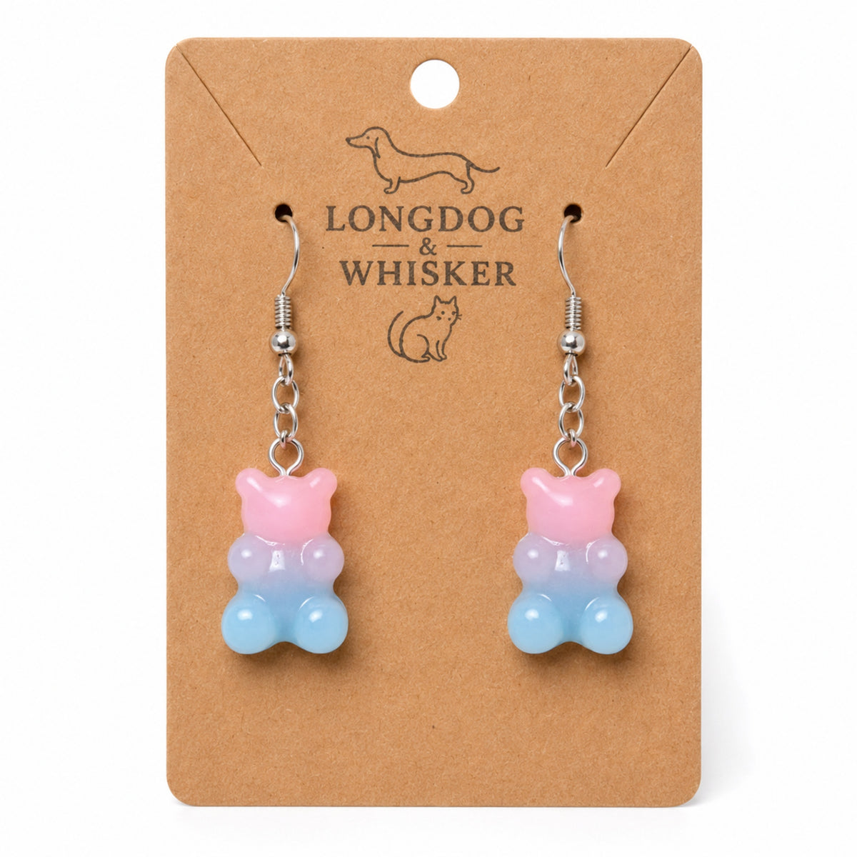Gummy Bear Earrings - Bubblegum by Longdog & Whisker