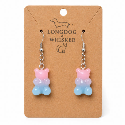 Gummy Bear Earrings - Bubblegum by Longdog & Whisker