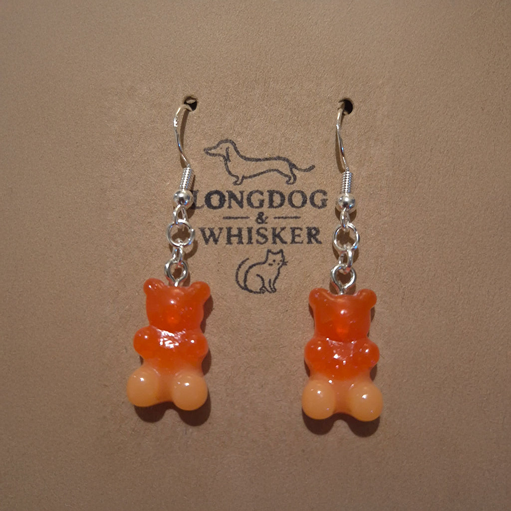Gummy Bear Earrings - Orange