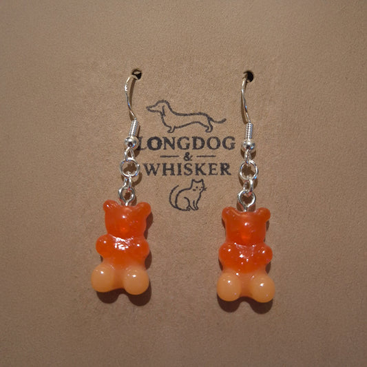 Gummy Bear Earrings - Orange