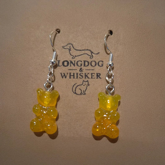 Gummy Bear Earrings - Yellow / Orange