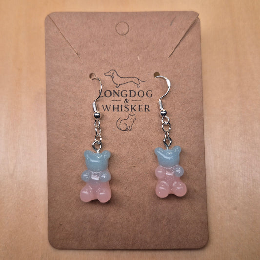 Gummy Bear Earrings - Cotton Candy
