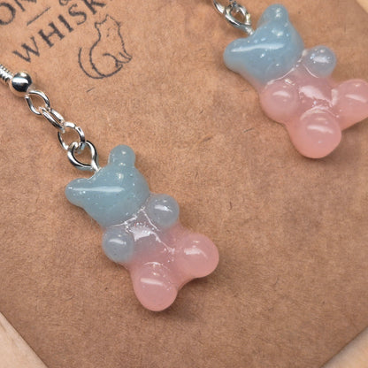 Gummy Bear Earrings - Cotton Candy