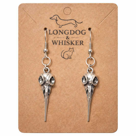Bird Skull Earrings - Design 3