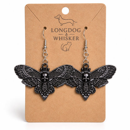 Black Butterfly Earrings by Longdog & Whisker