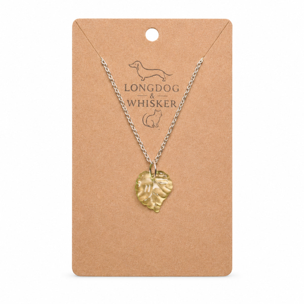 Silver Leaf Necklace by Longdog & Whisker