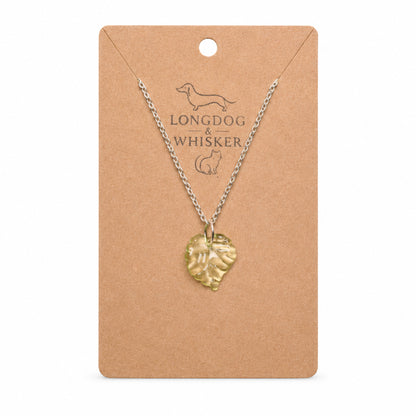 Silver Leaf Necklace by Longdog & Whisker