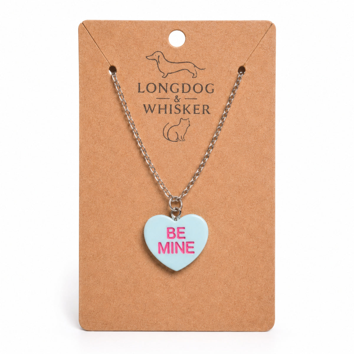Be Mine Necklace - Light Blue by Longdog & Whisker