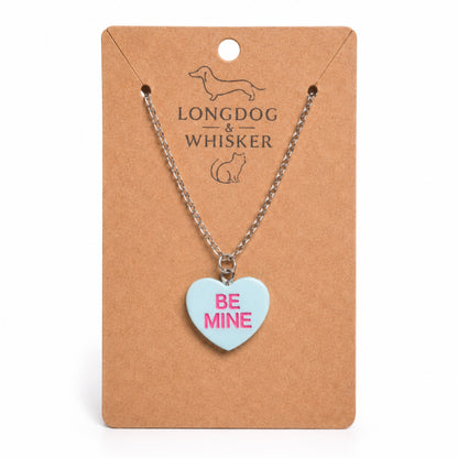 Be Mine Necklace - Light Blue by Longdog & Whisker